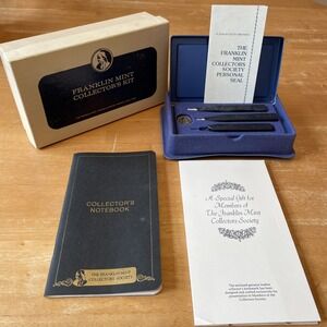 1975 Vintage The Franklin Mint Collectors Society Personal Wax‎ Seal w/ Candles
